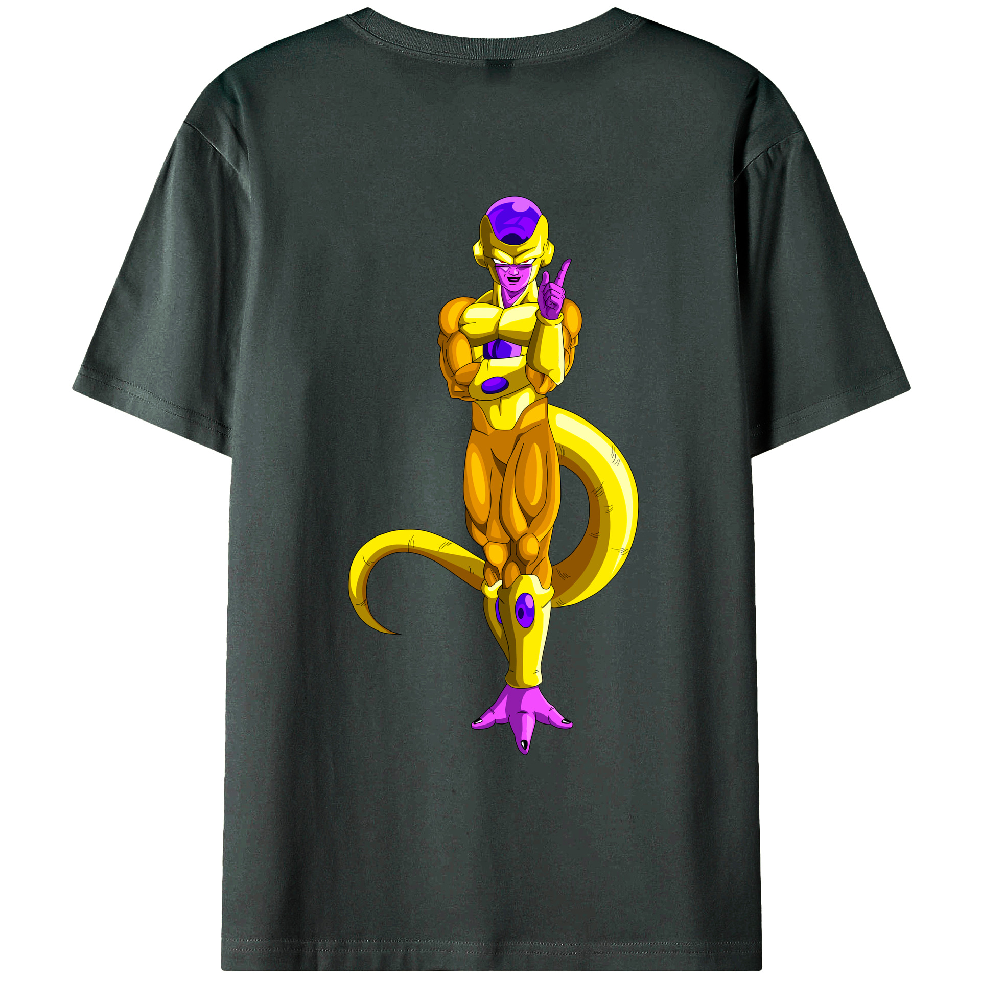 （画像用） ドラゴンボール フリーザ DRAGON BALL Frieza 綿100％ メンズ半袖Tシャツ（バックプリント） 通気性